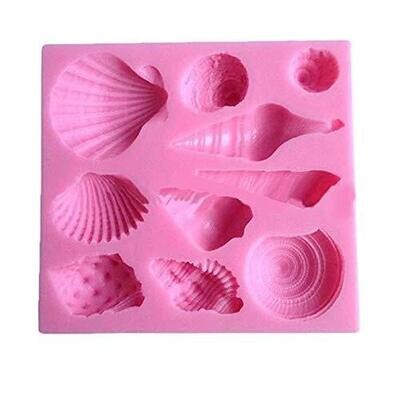 Seashell Silicone Mould for DIY Resin, Clay, Fondant Cake and Craft | Fondant Cake mould | sea shells