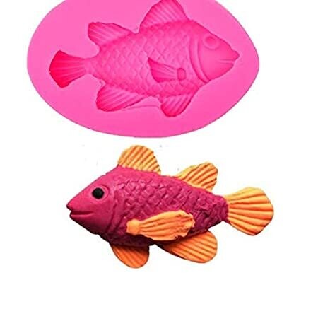 Sea theme silicone Mould for Fondant | Fish Mould | Fondant cakes | Lake Fish