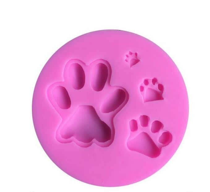 Dog Foot Print | Silicone fondant mould | Chocolate mould | animal theme | Fondant cakes