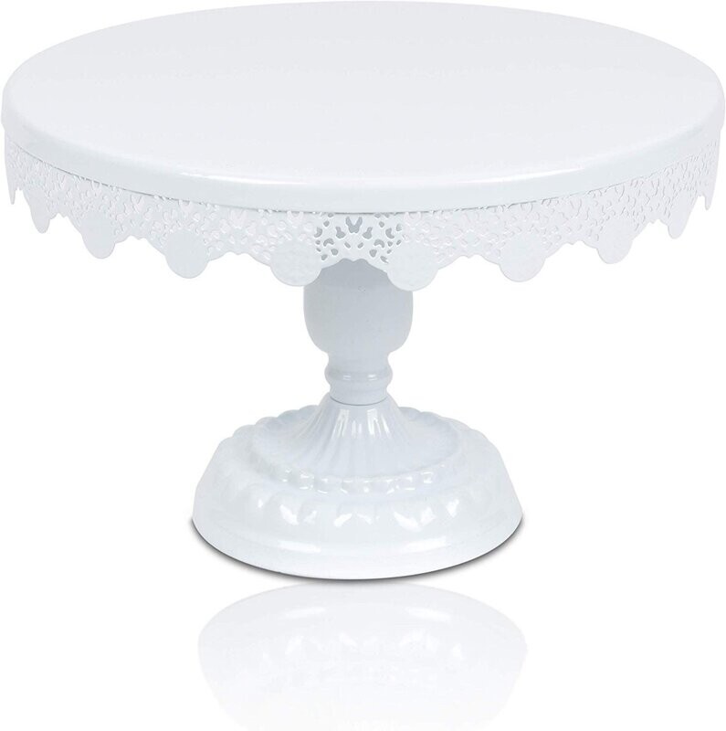 Cake Decor White Metal New Fancy Cake Pop Display Stand and Cupcake Stand (30cm Diameter )