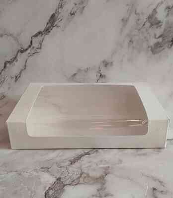 Brownie Box 6 Pcs White | L Type Window |450gsm paper