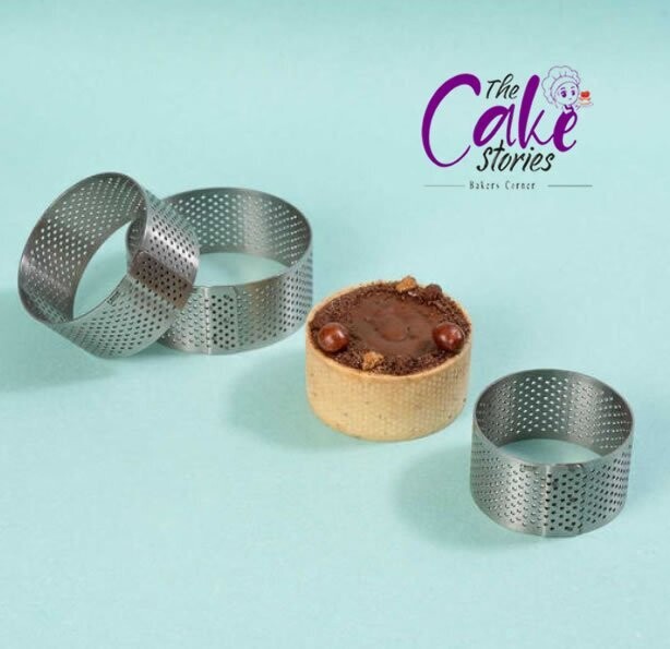 Rena Germany Perforated Round Tart Ring 35mm Rena Germany Perforated Round Tart Ring 35mm