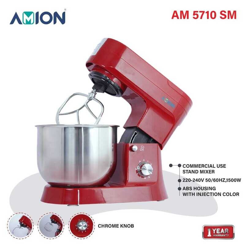 AMION AM 5710 SM  Stand Mixer | 8L Stainless Steel Bowl | 1500W Motor |