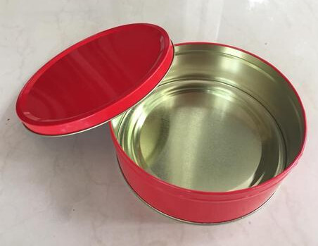 Plain Round Cake And Cookies Tin Box With Lid, For Multipurpose, Dimension: 191 Mm Dia X 70 Mm Ht