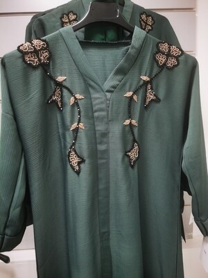 Abaya FILLE NOOR (vert)
