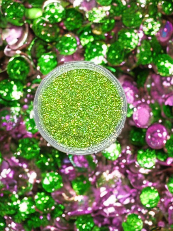 Glitzerpulver hellgrün