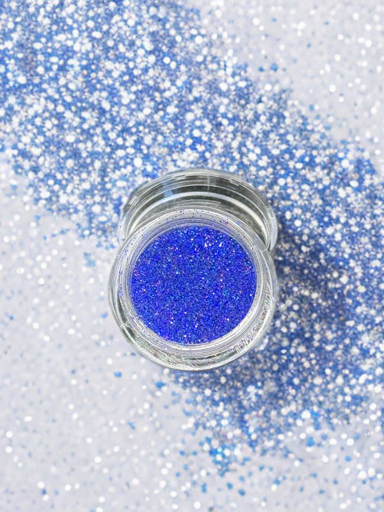 Glitzerpulver dunkelblau