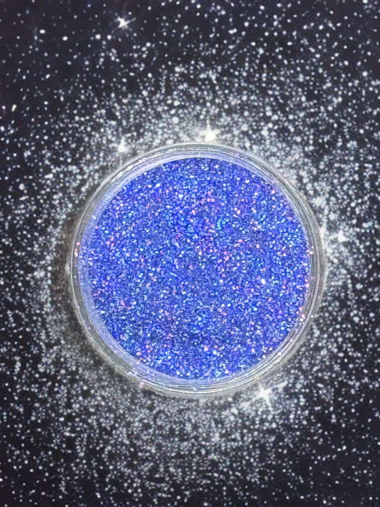 Glitzerpulver blau