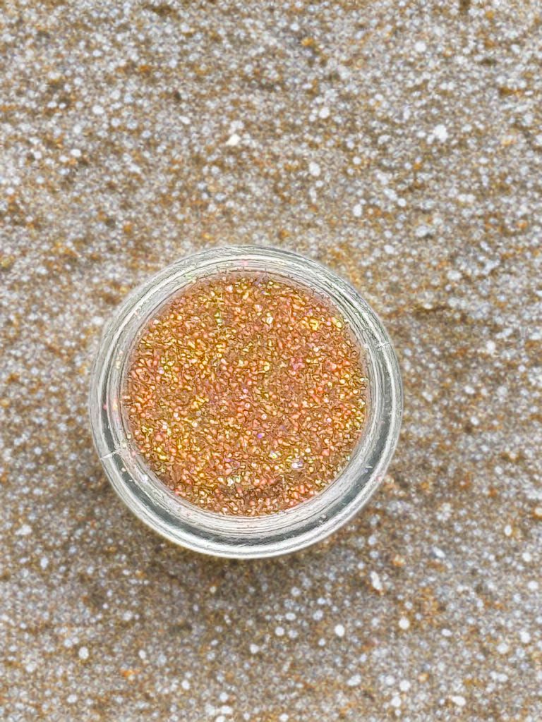 Glitzerpulver sandgold