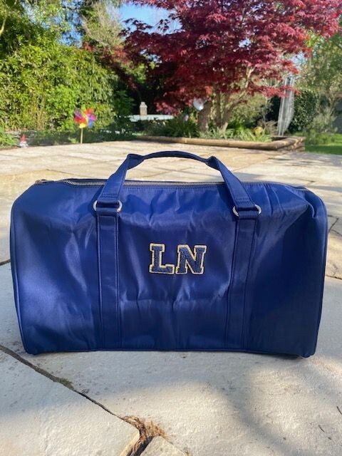 Navy 'LN' Holdall with Strap