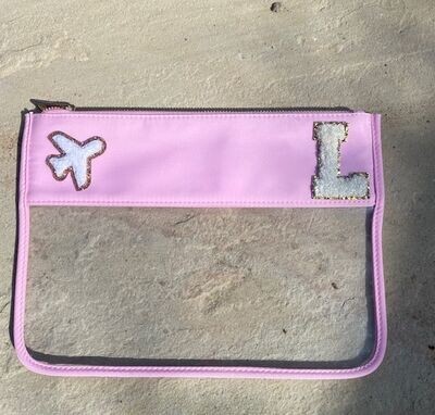 Baby Pink L Aeroplane Pouch