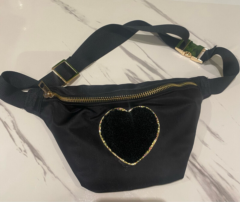 Black Heart Bumbag 