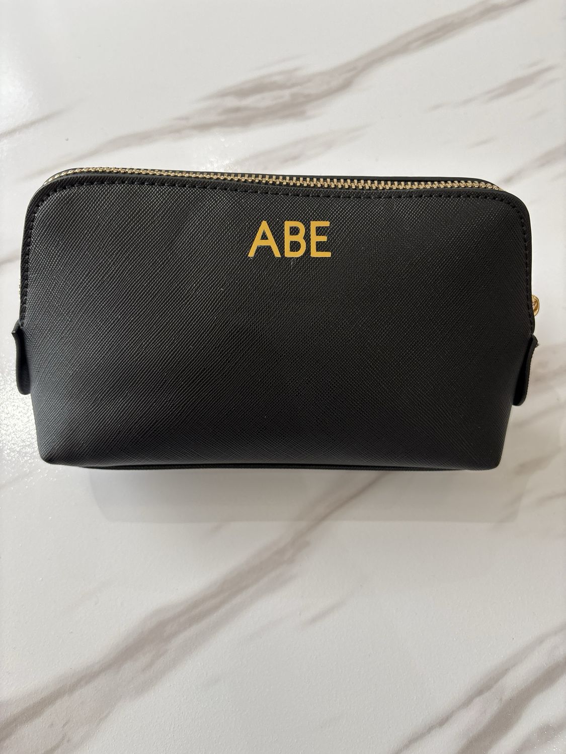 Saffiano Faux Leather Personalised Pouch