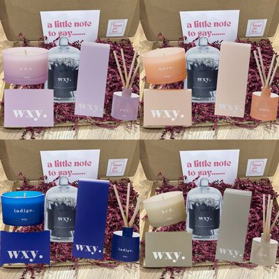 Wxy Luxury Candle Diffuser Matches in Glass Cloche Gift Box