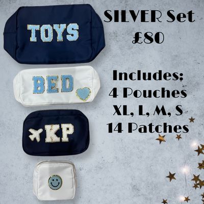 Silver 4 Pouch Gift Set