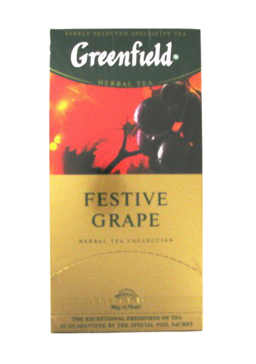 Té Festive Grape 10x25x2GR // GREENFIELD -- Чай Festive Grape 10x25x2ГР // GREENFIELD