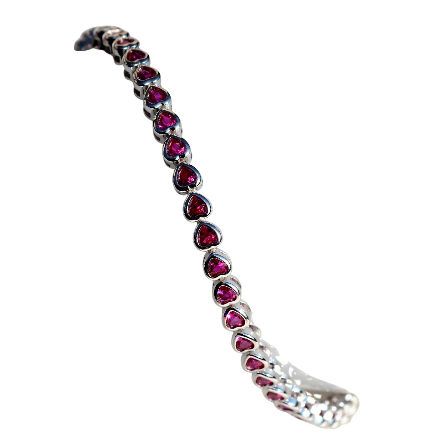 Damen Tennisarmband - Regenbogen Rosa