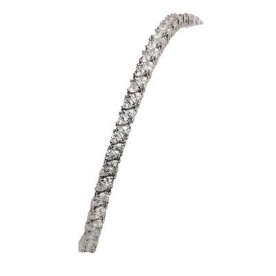 Damen Armband - Tennisarmband, 92 klare Steine, 16 cm