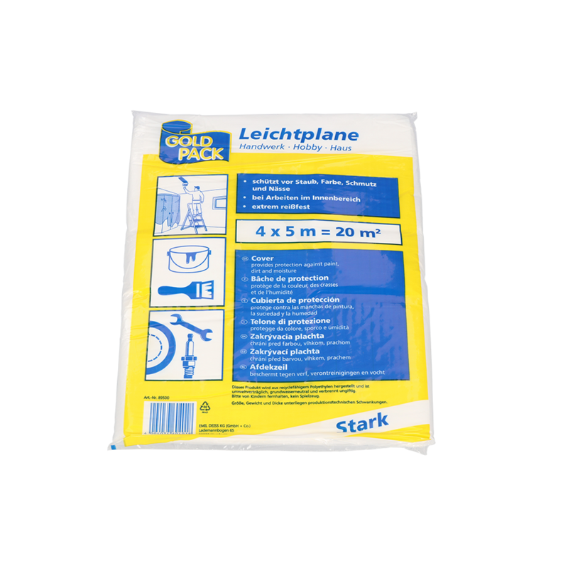 GOLDPACK Leichtplane Abdeckfolie GOLDPACK Leichtplane Abdeckfolie