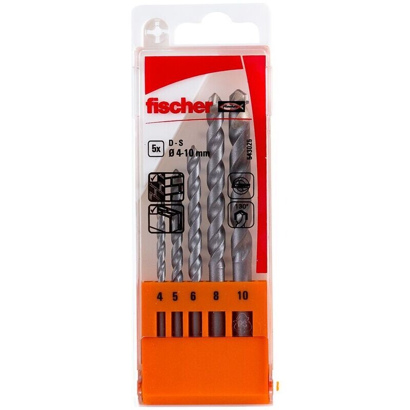 fischer Steinbohrer D-S Set 4-10mm fischer Steinbohrer D-S Set 4-10mm