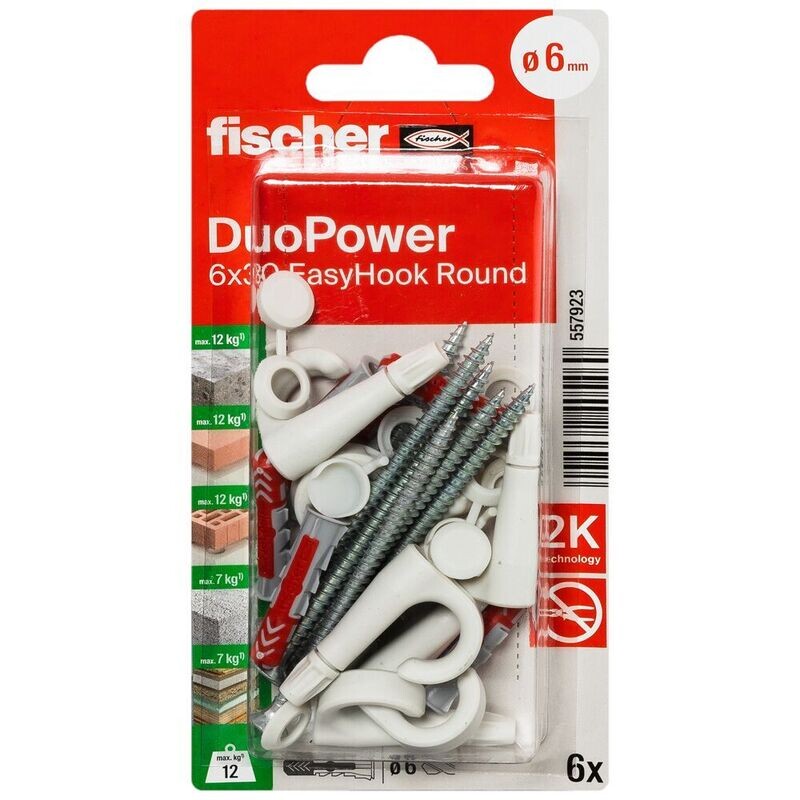 fischer EasyHook Round DuoPower 6x30 fischer EasyHook Round DuoPower 6x30
