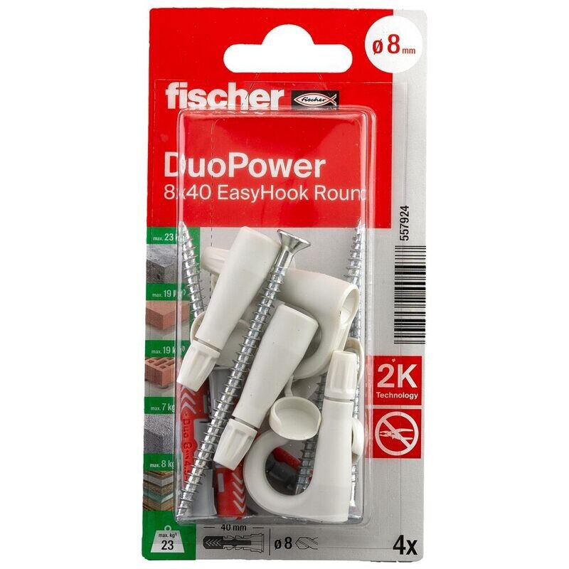 fischer EasyHook Round DuoPower 8x40 fischer EasyHook Round DuoPower 8x40