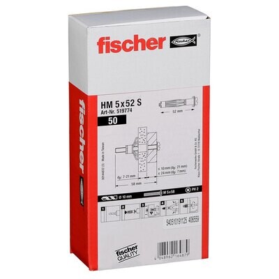 fischer Hohlraum-Metalldübel HM 5x52