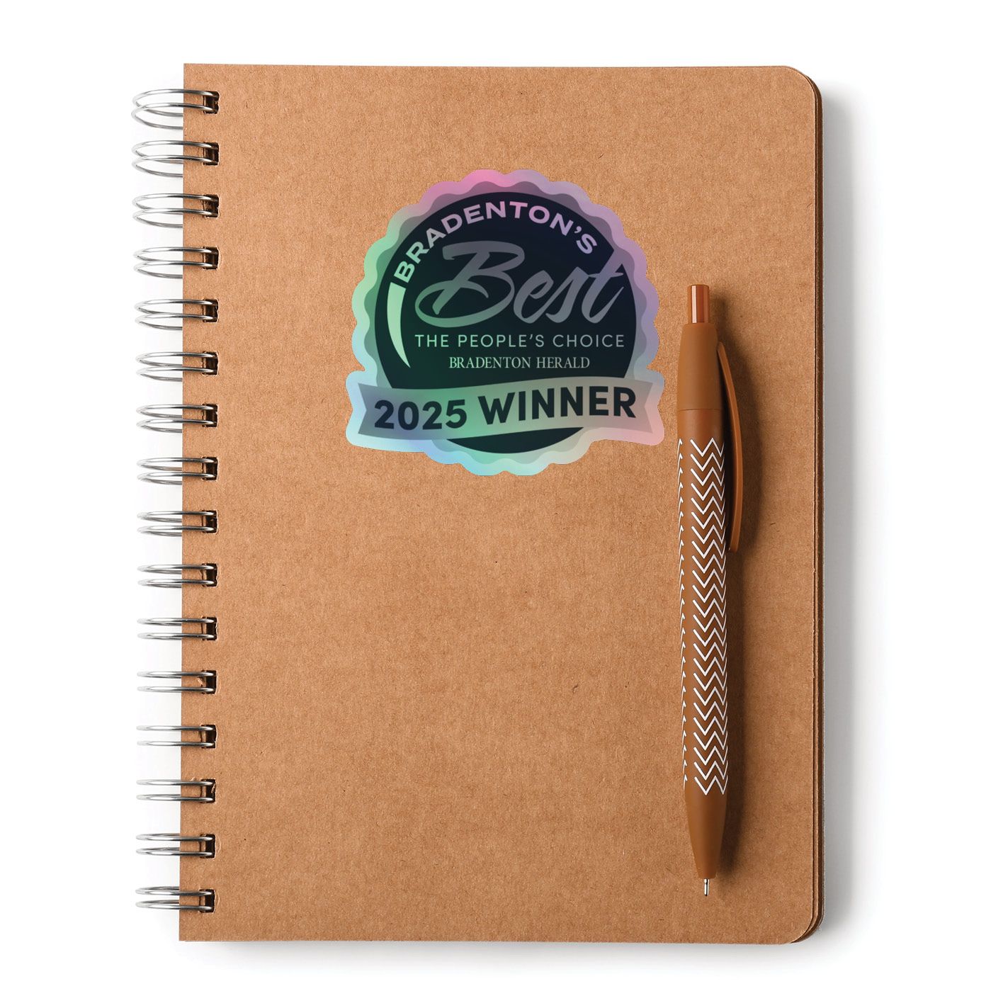 Kiss-Cut Holographic Logo Stickers