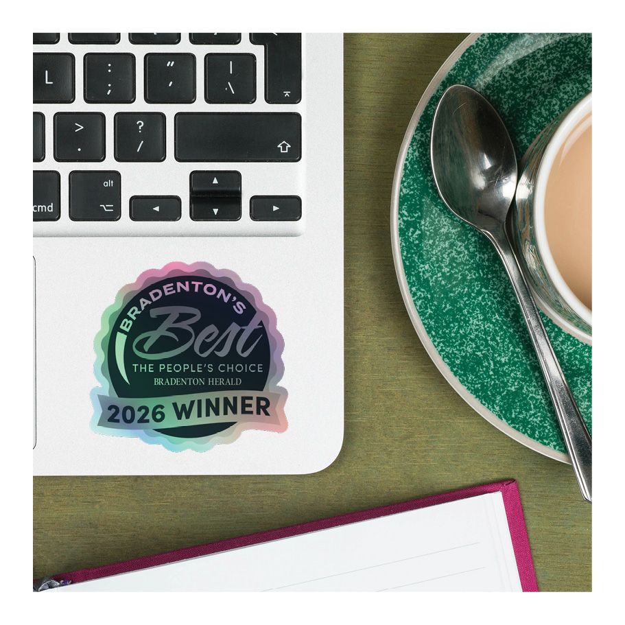 Kiss-Cut Holographic Logo Stickers