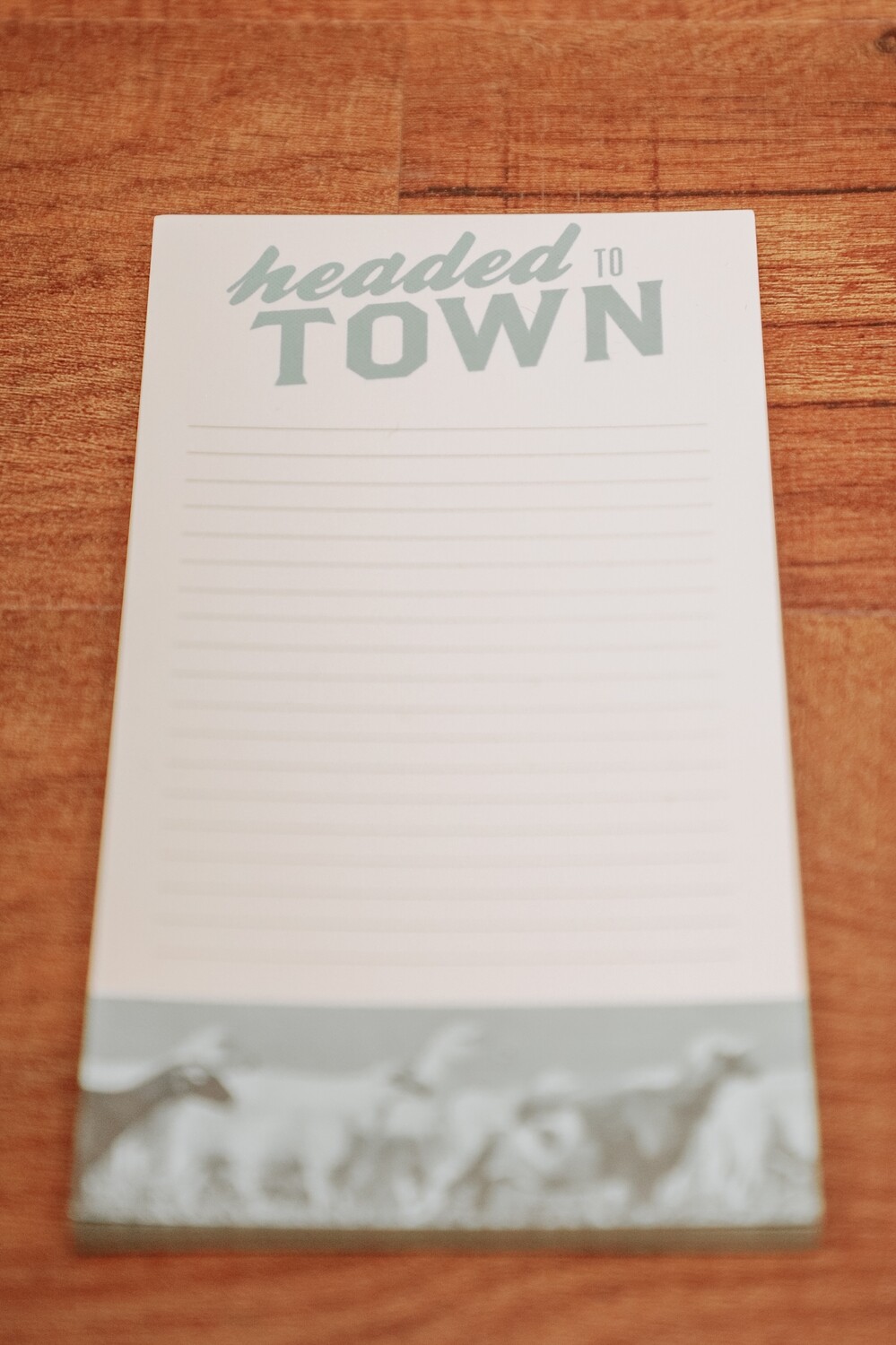 Headed to Town Notepad