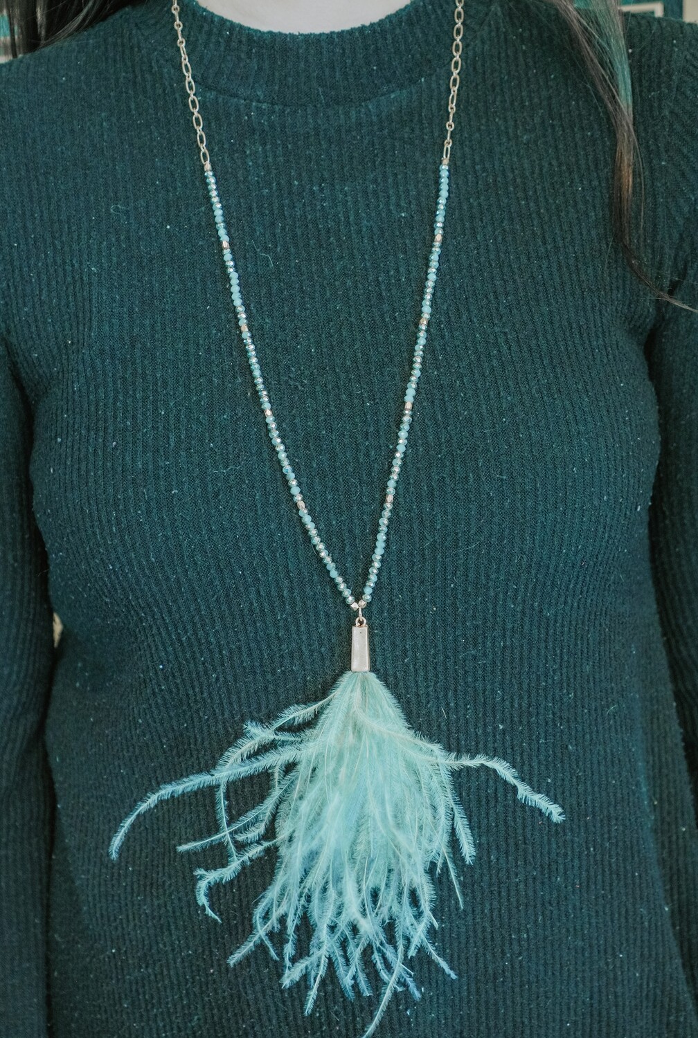 JM bead and Feather 