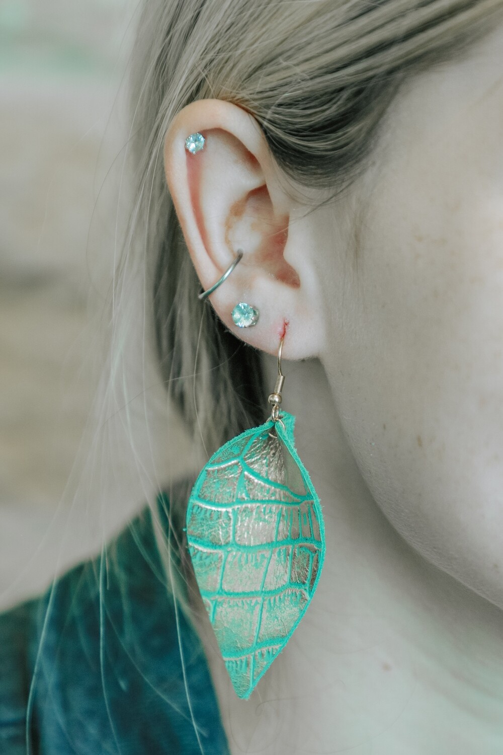 Mint &amp; Gold Crocodile 