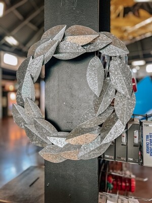 Farmhouse Metal Magnolia Wreath