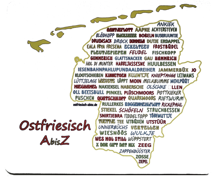 Mousepad Ostriesisch A bis Z