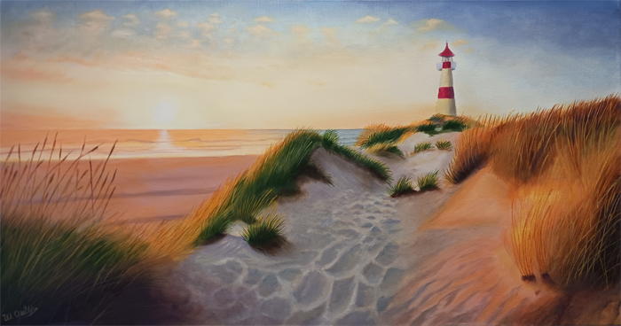 Oeltjen: Abendstimmung an der Nordsee Oeltjen: Abendstimmung an der Nordsee