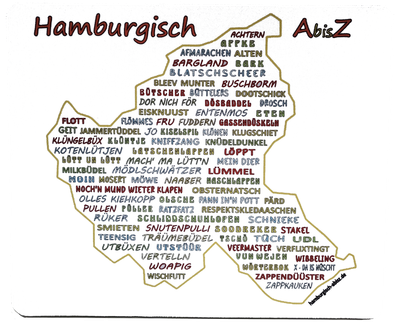 Mousepad Weiß Hamburgisch A bis Z