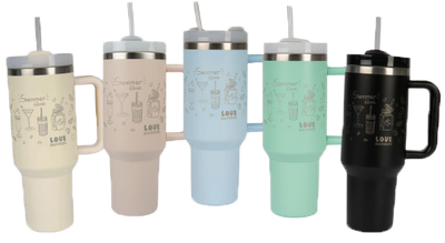 Thermobecher Edelstahl, matte Oberfläche Thermobecher Edelstahl, matte Oberfläche