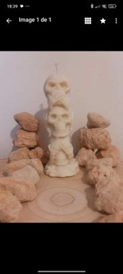 Bougie crânes de la sagesse