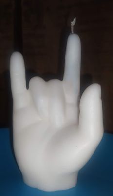 Bougie main rock