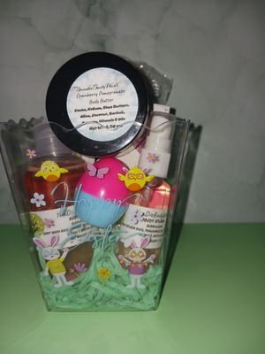 Pink Care Bear Easter Basket