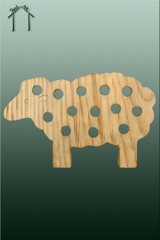 Wood Sheep Knitting Toy/Digital Project