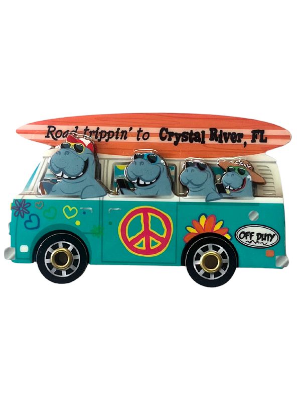 Road trippin&#39; to Crystal River Magnet