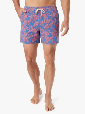 5&quot; Neon Leaves Swim Short