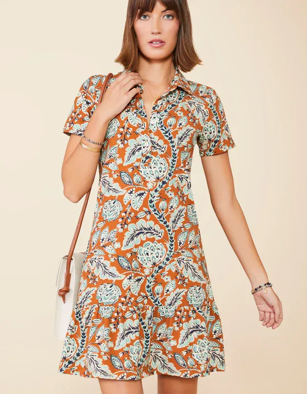 Spartina Joelle Polo Kalalanta Vines Dress