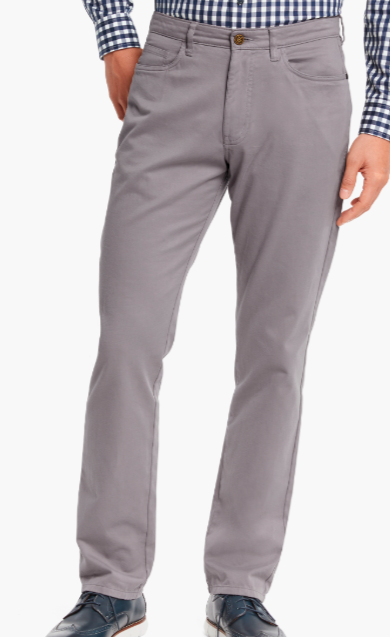 Johnston &amp; Murphy 5 Pocket Pant - Lt. Grey