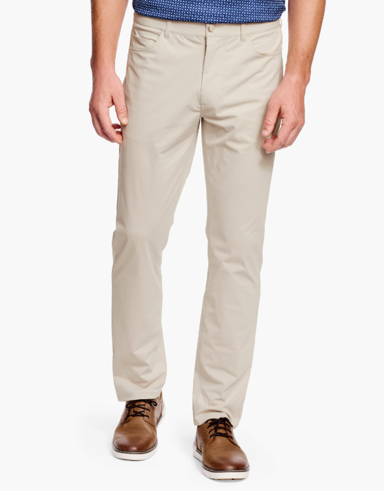 Johnston Murphy XC4 Performance Five-Pocket Pant - Stone