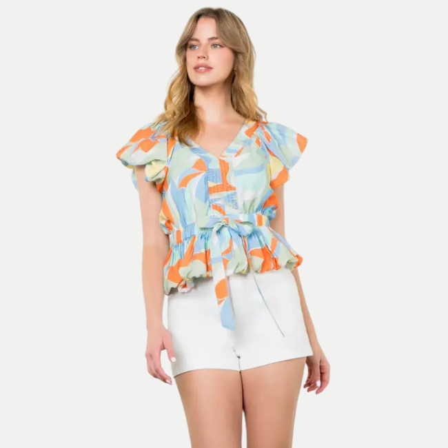 THML Colorful Print Top - Multi