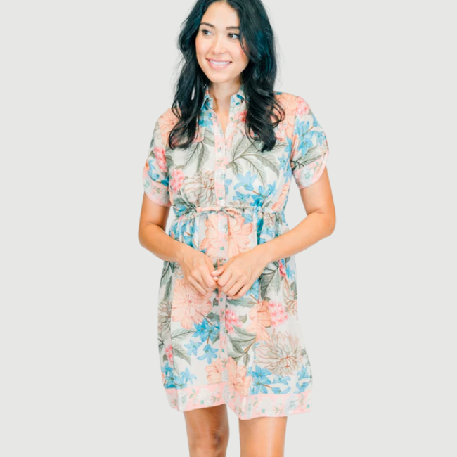 Victoria Dunn Emilia Dress - Begonia