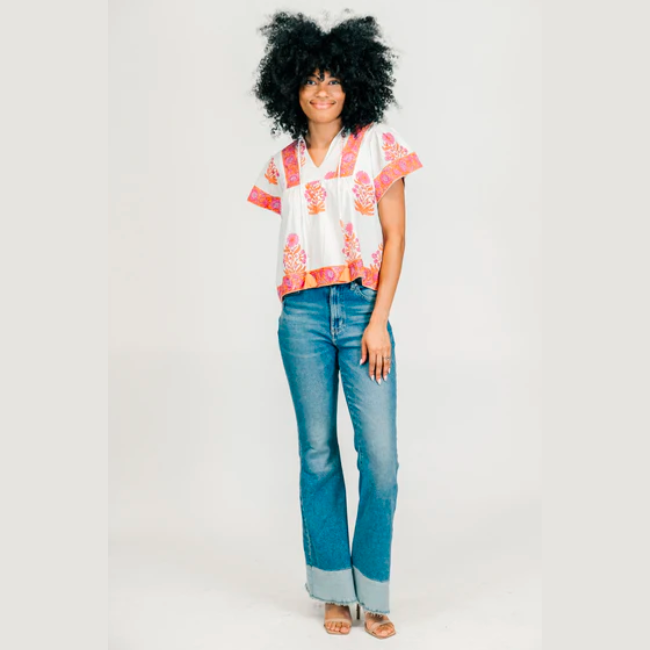 Victoria Dunn Catalina Top - Camelia