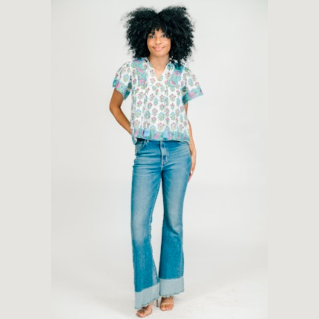 Victoria Dunn Catalina Top - Carnation
